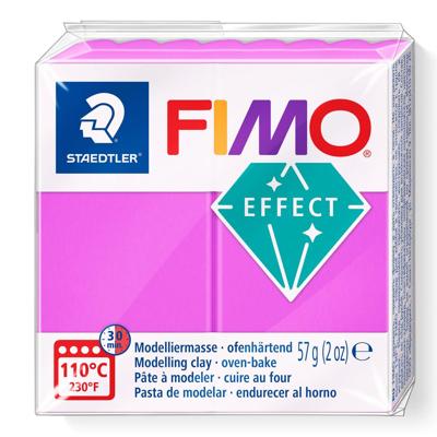Fimo effect boetseerklei neon paars, 57gr