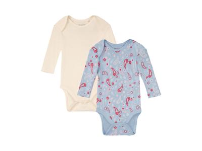 lupilu Baby meisjes rompertjes (Wit/blauw, 50/56)