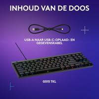 Logitech G G515 TKL toetsenbord Zwart - GL Tactile - thumbnail