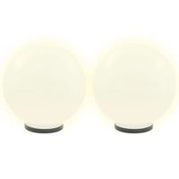 VidaXL Led-bollampen 2 st rond 40 cm pmma - thumbnail