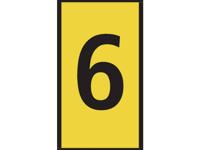 HellermannTyton WIC0-6-PA66-YE Markeerclip Opdruk 6 561-00664 - thumbnail