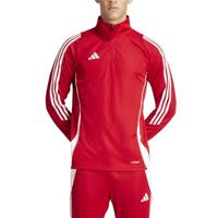 adidas Tiro 24 Trainingstrui 1/4-Zip Rood Wit - thumbnail