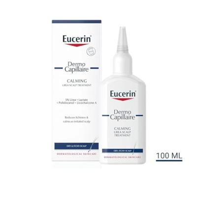 Eucerin DermoCapillaire Kalmerende Behandelende Verzorging Droge Jeukende Hoofdhuid 100ml Eucerin DermoCapillaire Kalmerende Behandelende Verzorging Droge Jeukende Hoofdhuid 100ml