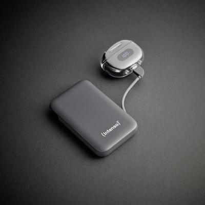 Intenso S10000 Powerbank 10000 mAh USB PD 3.0 LiPo USB-C Grijs