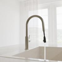 Schutte BLACKPOOL Keukenkraan | RVS look | Met uittrekbare uitloop - 79526 - thumbnail
