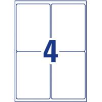 Avery-Zweckform L4774-8 Folie-etiketten 99.1 x 139 mm Polyester folie Wit 32 stuk(s) Permanent hechtend Laser (kleur), Laser (zwart/wit), Kopiëren (kleur), - thumbnail