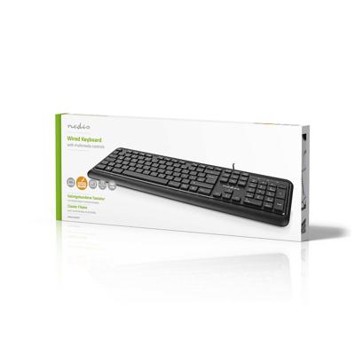 Bedraad Toetsenbord | USB | USB Gevoed | Multimedia | QWERTZ | Duits | Ja