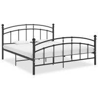 Bedframe metaal zwart 160x200 cm - thumbnail