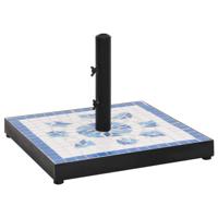 VidaXL Parasolvoet vierkant 12 kg blauw en wit - thumbnail