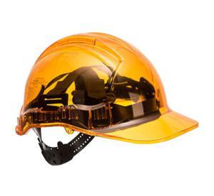 Doorzichtige veiligheidshelm Peak View Plus - Oranje
