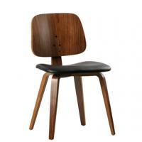 Vtwonen Eetkamerstoel 'Classic' PU, kleur Bruin - thumbnail