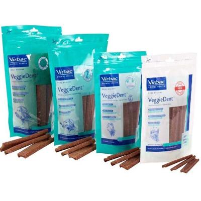 Virbac VeggieDent kauwstrips hond S 5-10 kg (15 st.) 1 verpakking