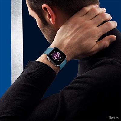 Fitbit Versa 1 / 2 & Lite siliconen bandje - Maat: Large - Blauwgroen