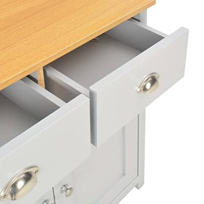 Dressoir 79x35x81 cm grijs