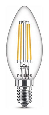 Philips LED kaars E14 3,4-40W filament helder WarmGlow blister - 5100308 Philips LED kaars E14 3,4-40W filament helder WarmGlow blister - 5100308