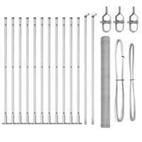 VidaXL Afrasteringspaal zilver 25 x 1,4 m (25 mm gaas) staal - thumbnail