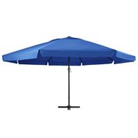VidaXL Parasol met aluminium paal 500 cm azuurblauw - thumbnail