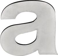 Formani Basics LBHN100 huisletter A - mat RVS - thumbnail