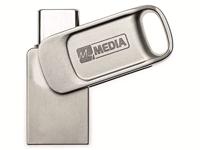 MyMEDIA My Dual USB 3.2 Gen 1 /USB C Drive 16GB USB-stick 16 GB Zilver 69268 USB-A 3.2 Gen 1, USB-C - thumbnail
