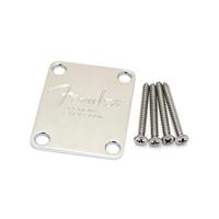 Fender neck plate Corona 4-bolt voor basgitaar chroom - thumbnail