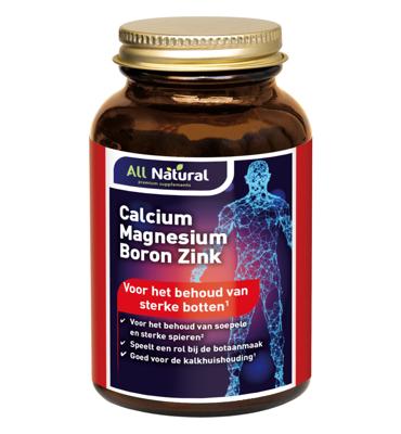 All Natural Calcium Magnesium Boron Zink Tabletten