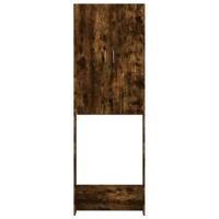 Wasmachinekast 64x25,5x190 cm gerookt eikenkleurig - thumbnail