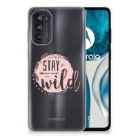 Motorola Moto G52/G82 Telefoonhoesje met Naam Boho Stay Wild - thumbnail