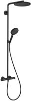 Hansgrohe Doucheset Raindance Select S 240 1jet PowderRain Met Thermostaat Mat Zwart - thumbnail