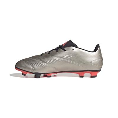adidas Predator Club Gras / Kunstgras Voetbalschoenen (MG) Zilver Zwart Roze - thumbnail