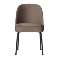 BePureHome Eetkamerstoel 'Vogue' Velvet, kleur Nougat - thumbnail