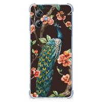 Motorola Moto G54 Case Anti-shock Pauw met Bloemen - thumbnail