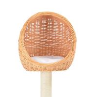 Kattenkrabpaal met sisal krabpaal natuurlijk wilgenhout - thumbnail