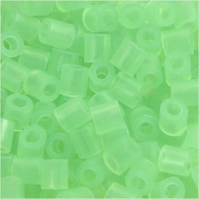 NABBI Strijkkralen, afm 5x5 mm, gatgrootte 2,5 mm, medium, neon groen (32237), 6000 stuk/ 1 doos