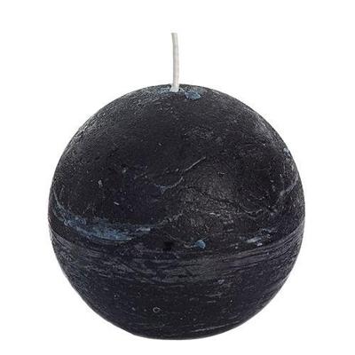 Spaas rustieke bolkaars 80 zwart Spaas - Spaas