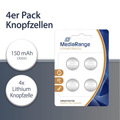 MediaRange MRBAT131 (/Knoophoekbatterijen) CR2025 Lithium