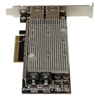 .com 2-Poorts PCI Express 10GBase-T Ethernet netwerkkaart - 10GbE Netwerk interface kaart met Intel X540 Chip - Netwerkadapter - PCIe 2.0 x8 laag profiel - 10Gb Ethernet x 2 - zwart - voor PN: BNDTB10GI, BNDTB210GSFP, BNDTB310GNDP, BNDTB410GSFP, BNDTB4M2E1... - thumbnail