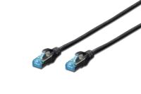 Digitus DK-1531-010/BL RJ45 Netwerkkabel, patchkabel CAT 5e SF/UTP 1.00 m Zwart UL gecertificeerd 1 stuk(s) - thumbnail