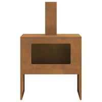 Vuurkorf Bruin 60 x 40 x 96 cm Cortenstaal - thumbnail