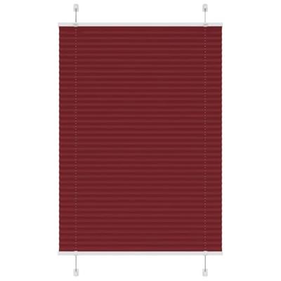 Pliss rolgordijn 95x100 cm stofbreedte 94,4 cm bordeauxrood