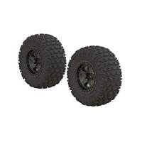 Dboots 'Fortress SC' Tire Set Glued Gun Metal (2) (ARA550087) - thumbnail