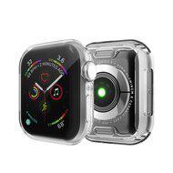 Siliconen case (volledig beschermd) 44mm - Zilver - Geschikt voor Apple watch 44mm - thumbnail