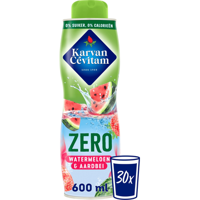 Karvan Cevitam Zero Watermeloen & Aardbei Siroop 600 ml bij Jumbo - thumbnail