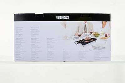 Princess 01.103110.01.001 Bakplaat 2500W Zwart/Zilver - thumbnail