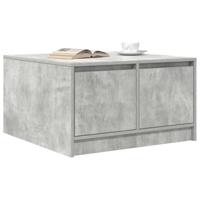 Salontafel met lades 70,5x70x40 cm betongrijs - thumbnail