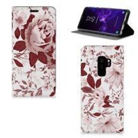 Bookcase Samsung Galaxy S9 Plus Watercolor Flowers - thumbnail