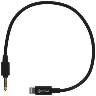 Boya BY-K1 3.5mm male TRRS to male lightning adapter cable (20cm)