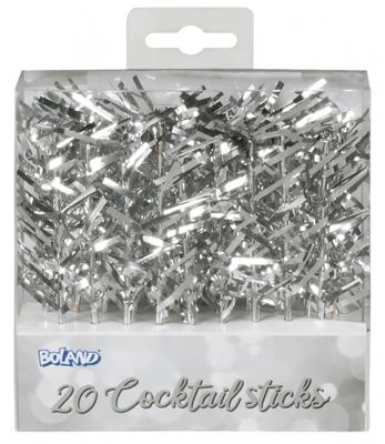 Zilveren Cocktailprikkers Folie (20st)