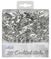 Zilveren Cocktailprikkers Folie (20st) - thumbnail