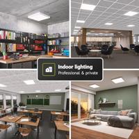 LED Paneel - 62x62 cm - 36 Watt - 4860lm (135lm/W) - 4000K neutraal wit - Flikkervrij - UGR19 - 5 jaar garantie - thumbnail