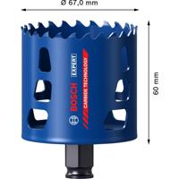 Bosch Accessoires Expert Tough Material gatzaag 67 x 60 mm - 1 stuk(s) - 2608900432 - thumbnail